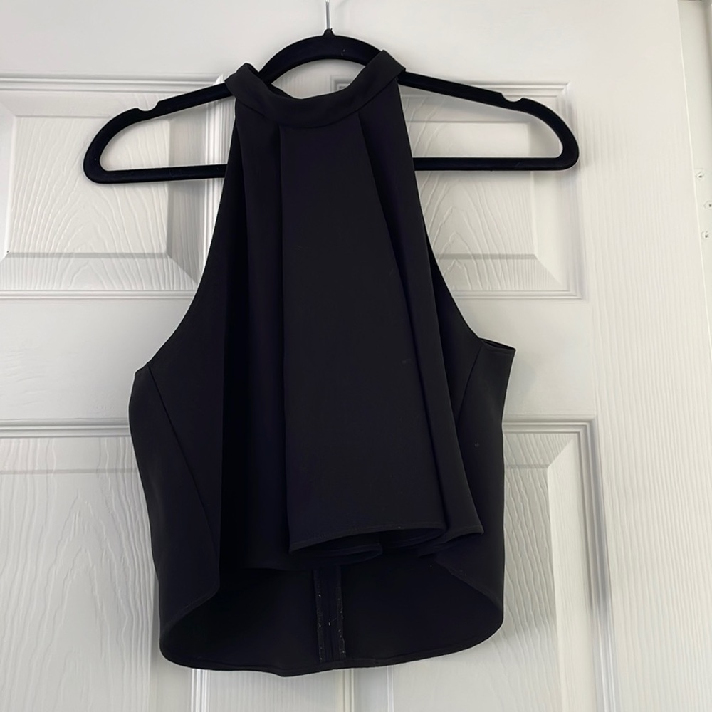 Zara halter chiffon tank